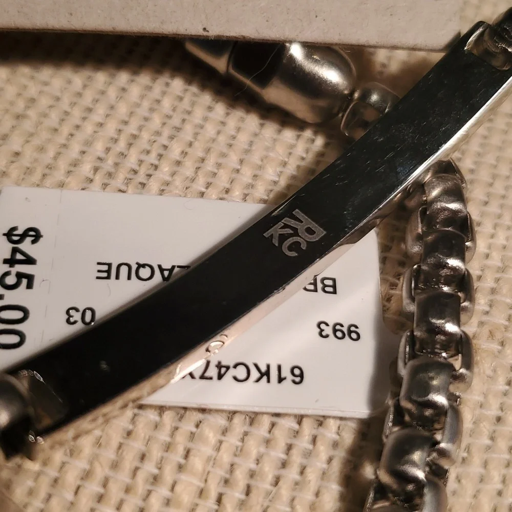 🌾SILVER TONE CHAIN LINK BRACELET - Picture 8 of 11